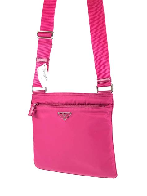 prada re-edition 2005 shoulder bag nylon pink|prada cross body bag nylon.